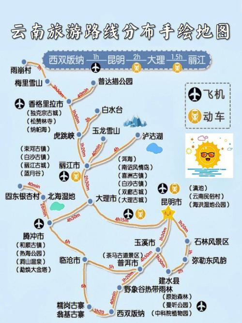 云南香格里拉旅游地图-云南香格里拉旅游地图全图