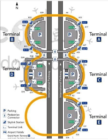 达拉斯机场_达拉斯机场航站楼平面图