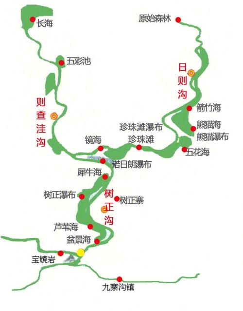 九寨沟的地图-九寨沟的地图位置